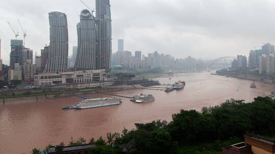 重庆市河流城市景观延时