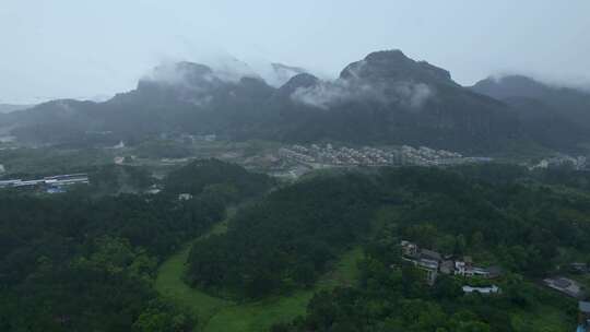 雨后云雾高山农田视频素材模板下载