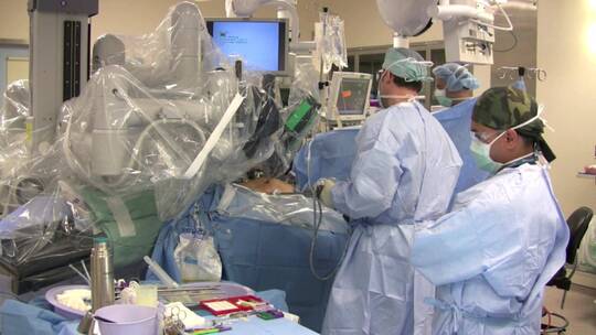 机器在外科手术中的应用视频素材模板下载