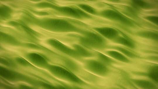 液体表面上的绿色褶皱。计算机生成的抽象运视频素材模板下载