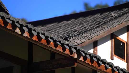 中国风老式建筑屋檐
