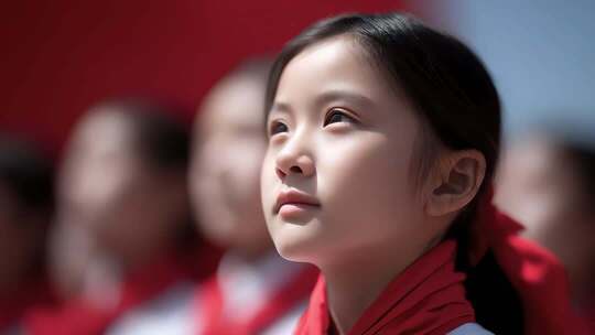 少年儿童面向未来充满希望