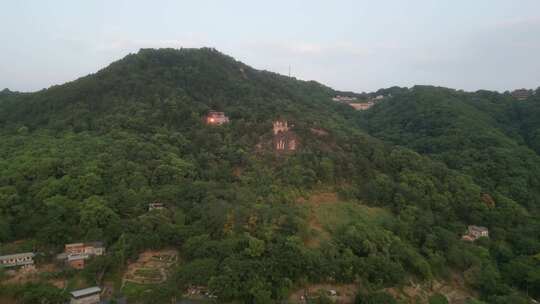 航拍重庆涂山景区