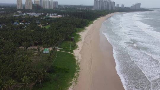 航拍海南沙滩美景