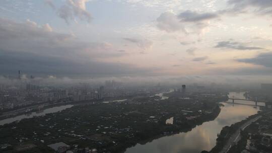 雨后的东莞东江