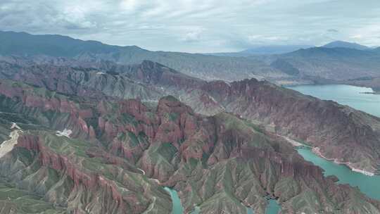 青海黄南州尖扎县坎布拉风景航拍视频素材模板下载