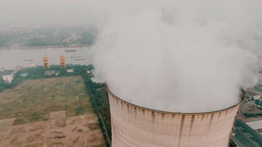 闵浦大桥发电厂视频素材模板下载