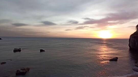 日落时的海景视频素材模板下载