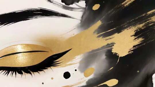 中国风水墨古代女子