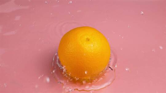 橙子落水