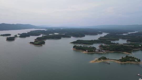 湖北洈水景区4A级风景航拍