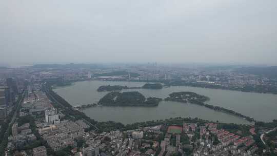 江苏南京城市风光高楼建筑航拍