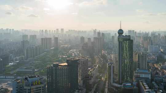 佛山市禅城区地标百花广场延时