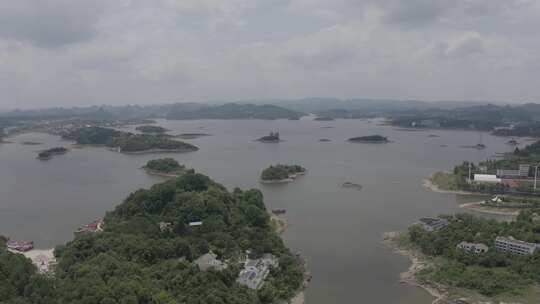 4k航拍贵州贵阳时光贵州时光贵阳湖泊山水