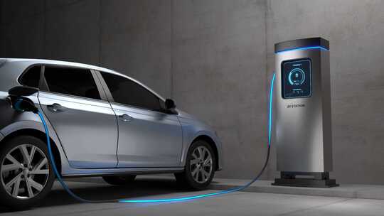 新能源汽车充电动画视频素材模板下载