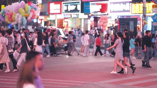 长沙-黄兴路步行街航拍001