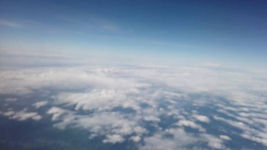 蓝天 白云 飞机 天空 飞机窗视频素材模板下载