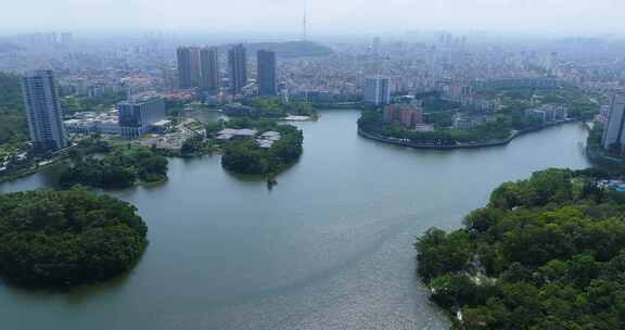 阳江市城区鸳鸯湖及城市楼群06