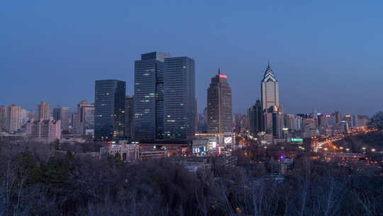 乌鲁木齐城市夜景延时