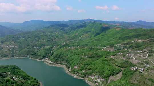 陕西安康瀛湖景区 汉江河流