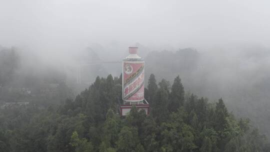 航拍贵州美酒河-赤水河酿酒文化茅台酒厂