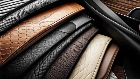 汽车内饰材料特写