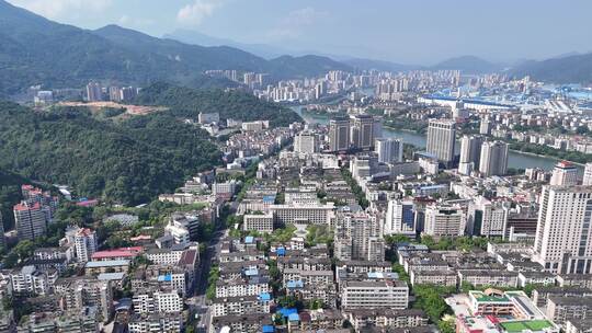 福建福州三元区城市建设航拍