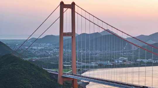 西堠门大桥 夜景 舟山跨海大桥 桥梁