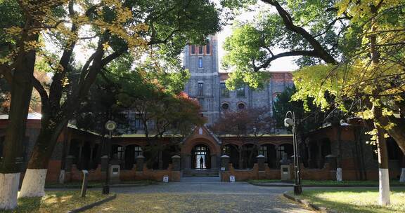 秋天校园苏州大学