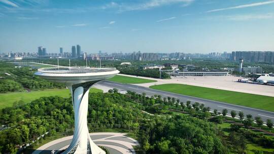 大气航拍合肥中央公园园博园文化旅游宣传片