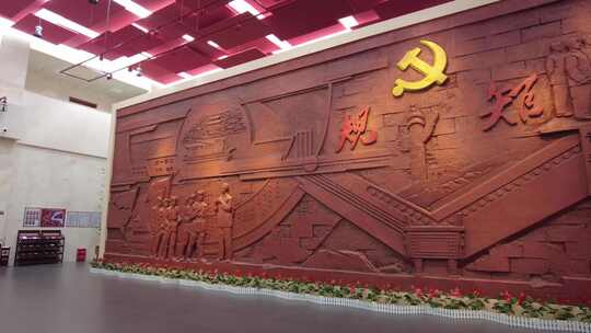 郴州桂东纪律文化中心背景墙规矩文化