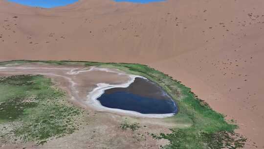 航拍内蒙古巴丹吉林沙漠视频素材模板下载