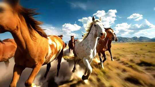 《我的蒙古马》大屏