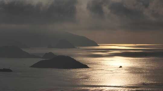 福建霞浦清晨日出航拍