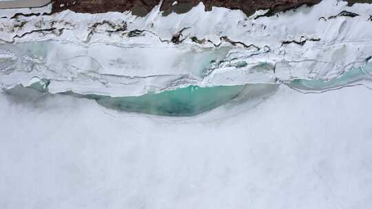 赛里木湖 新疆博尔塔拉 冰推 航拍