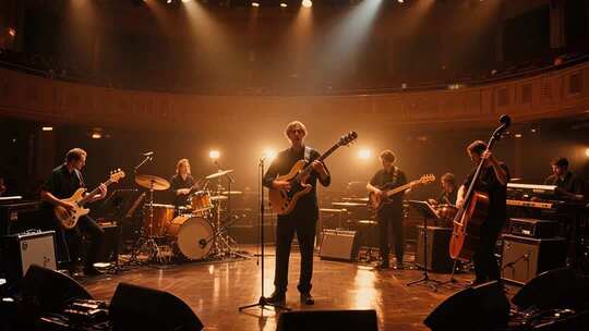 乐队舞台现场演奏素材