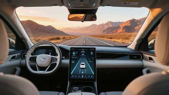 无人驾驶未来科技汽车自动驾驶智能智慧科幻