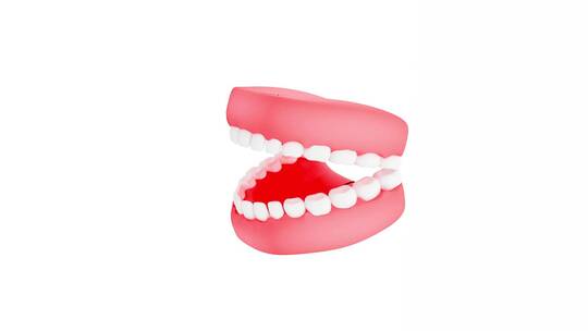 牙齿医疗模型三维动画
