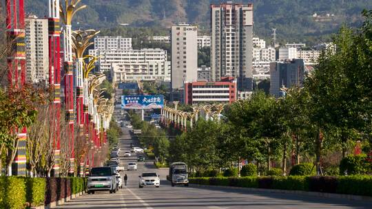 临沧城道路延时10