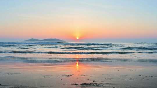 海南省三亚市海棠湾海洋大海沙滩海浪
