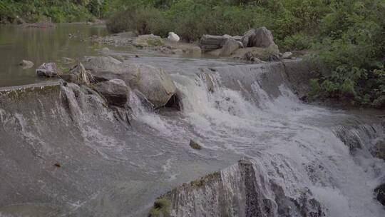 河流小溪青草泉水河边河水溪流水坝合集