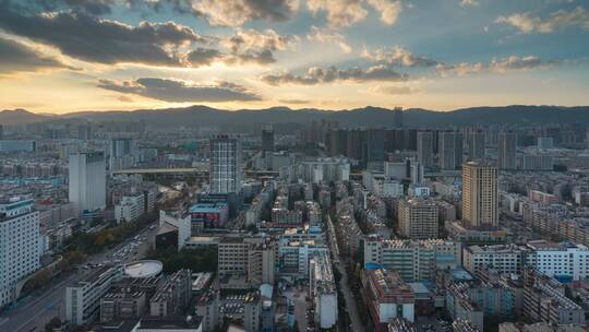 昆明城市夜景延时