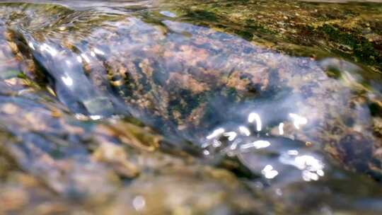 河边流水河流河水小溪山泉泉水水流升格大自