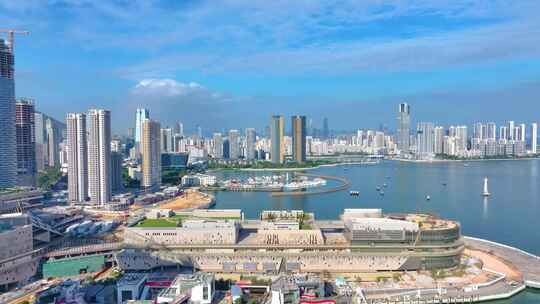 太子湾蛇口港航拍蛇口邮轮中心邮轮母港深圳视频素材模板下载