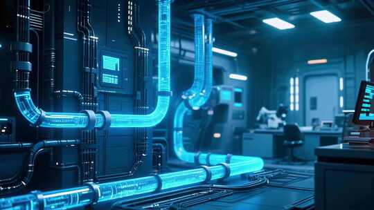 科技感未来实验室场景