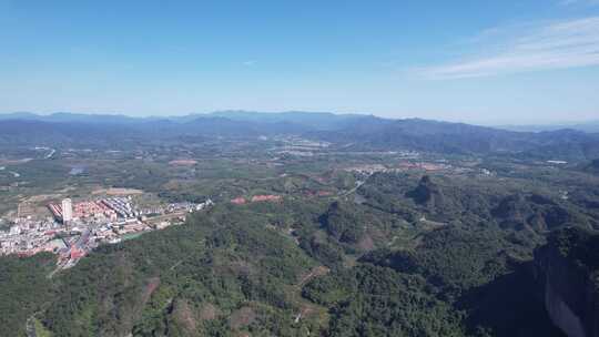 祖国大好河山丹霞地貌丹霞山航拍