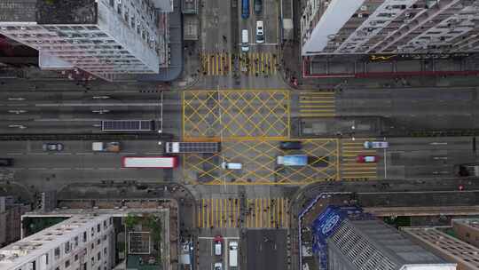 俯拍香港建筑