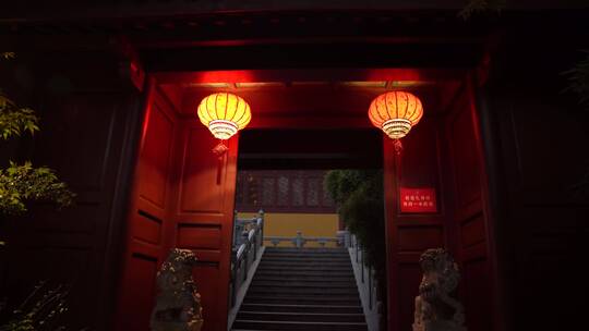 杭州飞来峰永福寺禅院风景