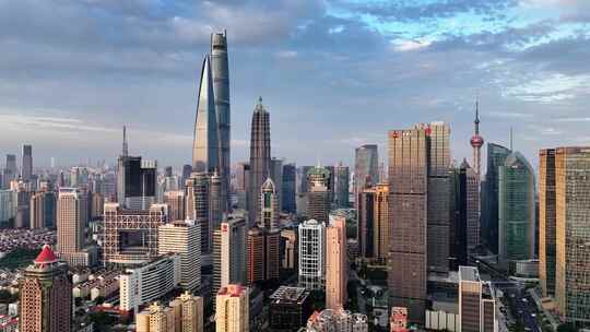 上海航拍 陆家嘴 城市 经济 金融 发展