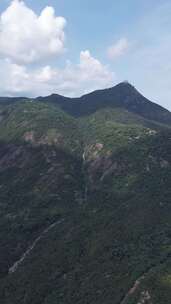 竖版航拍福建福州鼓山风景区